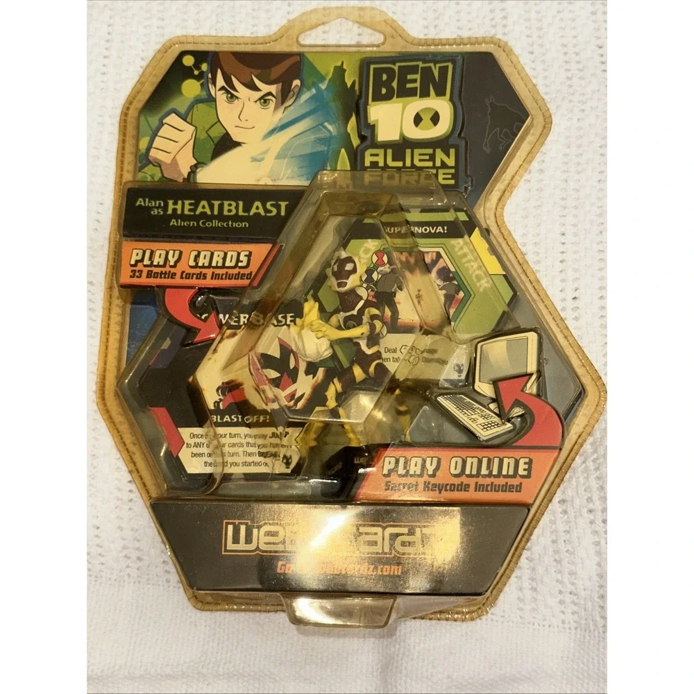Ben 10 Alien Force - Alan as Heatblast‎ WebCardz & Figure A17